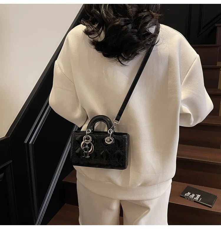 2025 Saffiano Gradient Lady Bag - Convertible Top Handle & Crossbody Purse, Chic Day-to-Night Compact Shoulder Bag for Women