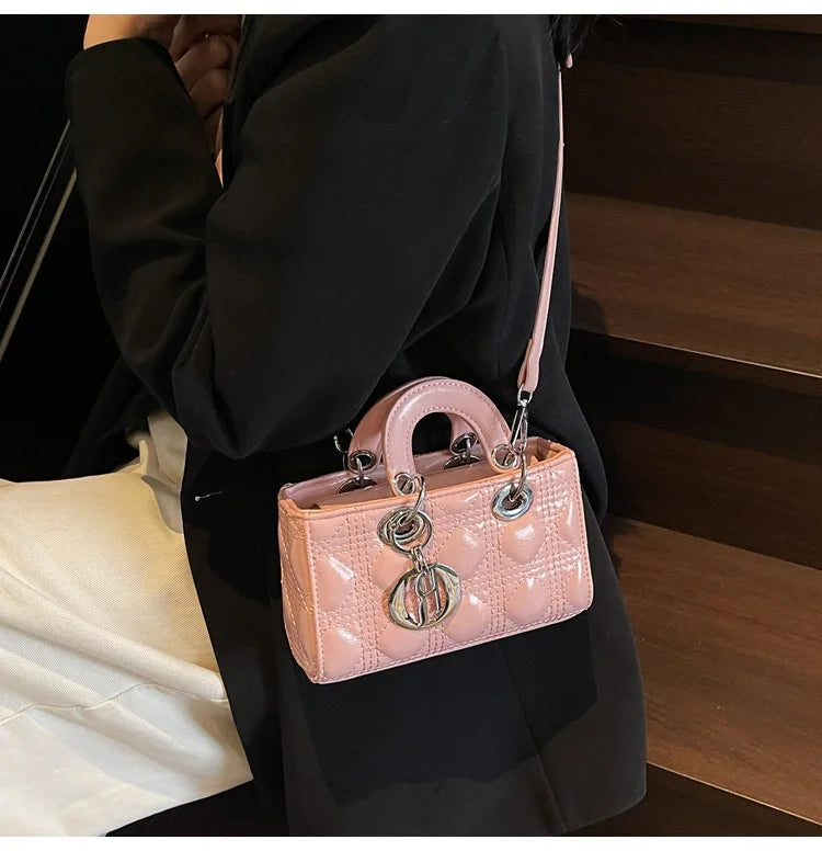 2025 Saffiano Gradient Lady Bag - Convertible Top Handle & Crossbody Purse, Chic Day-to-Night Compact Shoulder Bag for Women