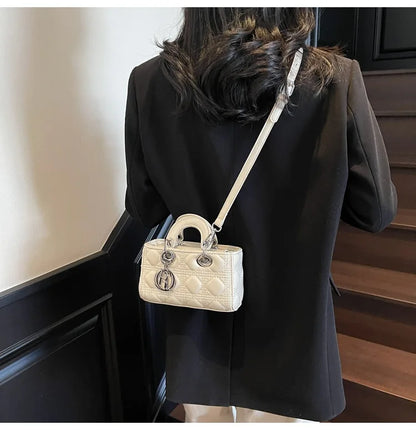 2025 Saffiano Gradient Lady Bag - Convertible Top Handle & Crossbody Purse, Chic Day-to-Night Compact Shoulder Bag for Women
