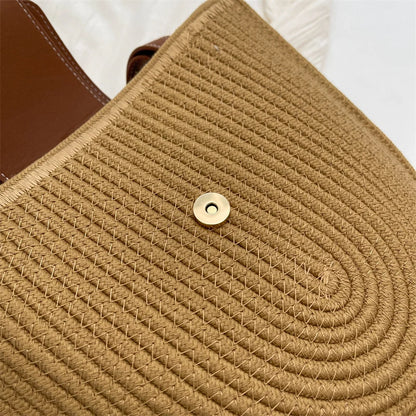 Woven Beach Shoulder Bag - Ava