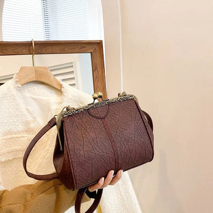 Noir Luxe Retro Crossbody – The Gabrielle