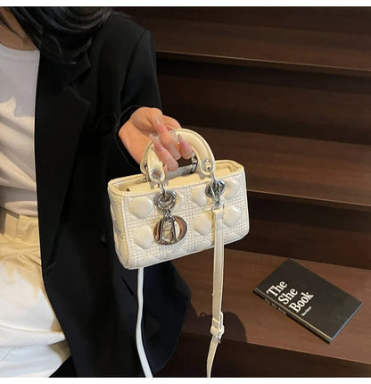 2025 Saffiano Gradient Lady Bag - Convertible Top Handle & Crossbody Purse, Chic Day-to-Night Compact Shoulder Bag for Women