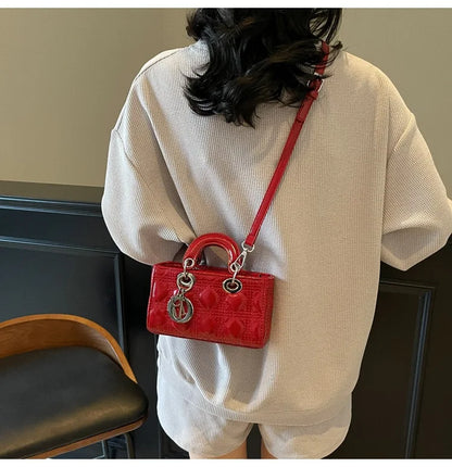 2025 Saffiano Gradient Lady Bag - Convertible Top Handle & Crossbody Purse, Chic Day-to-Night Compact Shoulder Bag for Women