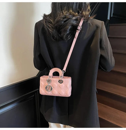 2025 Saffiano Gradient Lady Bag - Convertible Top Handle & Crossbody Purse, Chic Day-to-Night Compact Shoulder Bag for Women