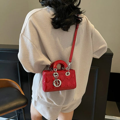 2025 Saffiano Gradient Lady Bag - Convertible Top Handle & Crossbody Purse, Chic Day-to-Night Compact Shoulder Bag for Women