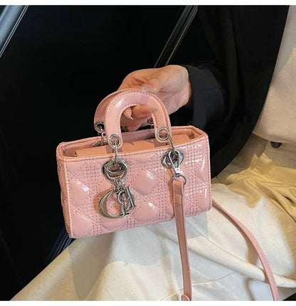 2025 Saffiano Gradient Lady Bag - Convertible Top Handle & Crossbody Purse, Chic Day-to-Night Compact Shoulder Bag for Women