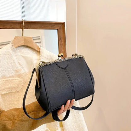 Noir Luxe Retro Crossbody – The Gabrielle
