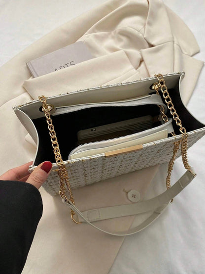 Minimalist Chain Shoulder Bag – Victoria