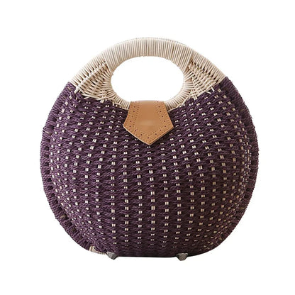 Casual Woven Shell Bag – Mirella
