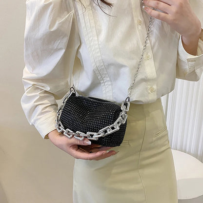 Elegant Rhinestone Chain Bag – The Vivienne