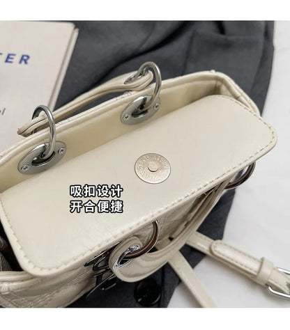 2025 Saffiano Gradient Lady Bag - Convertible Top Handle & Crossbody Purse, Chic Day-to-Night Compact Shoulder Bag for Women