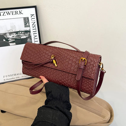 Parisian Elegance Clutch Bag Luxury Leather Crossbody Purse Vintage Minimalist Design Women's Stylish Commuter Tote