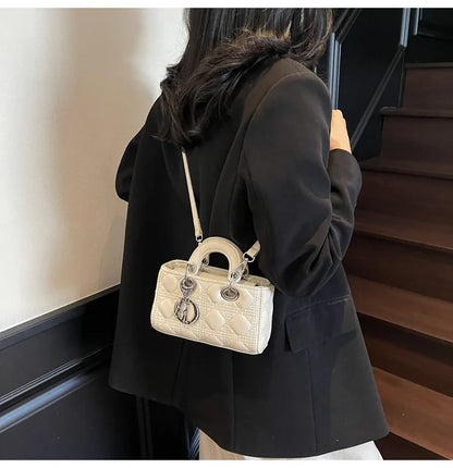 2025 Saffiano Gradient Lady Bag - Convertible Top Handle & Crossbody Purse, Chic Day-to-Night Compact Shoulder Bag for Women
