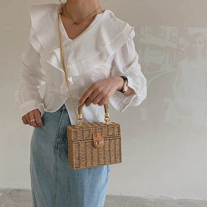 Rattan Crossbody Purse – Aline