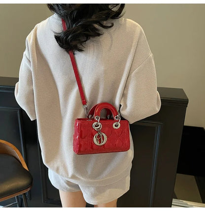 2025 Saffiano Gradient Lady Bag - Convertible Top Handle & Crossbody Purse, Chic Day-to-Night Compact Shoulder Bag for Women
