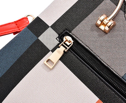 Chic Plaid Leather Shoulder Bag – The Grace