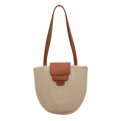 Woven Beach Shoulder Bag - Ava