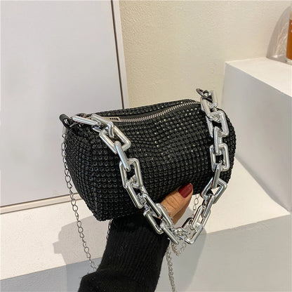 Elegant Rhinestone Chain Bag – The Vivienne