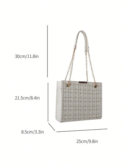 Minimalist Chain Shoulder Bag – Victoria