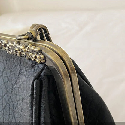 Noir Luxe Retro Crossbody – The Gabrielle