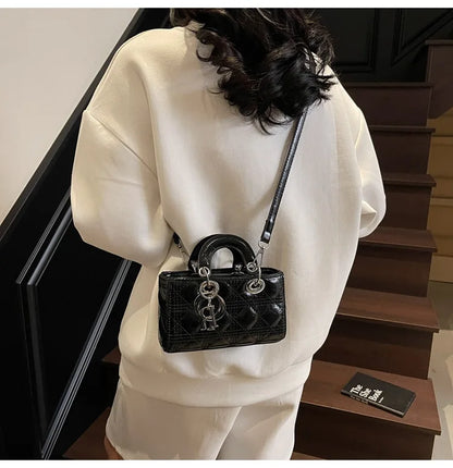2025 Saffiano Gradient Lady Bag - Convertible Top Handle & Crossbody Purse, Chic Day-to-Night Compact Shoulder Bag for Women