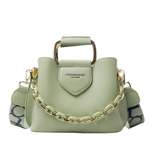 Elegant Leather Top-Handle Bag – Celeste