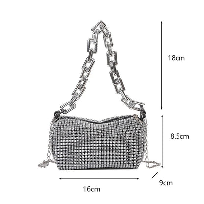 Elegant Rhinestone Chain Bag – The Vivienne