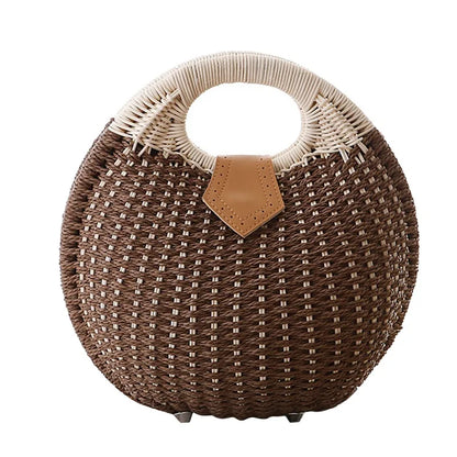 Casual Woven Shell Bag – Mirella