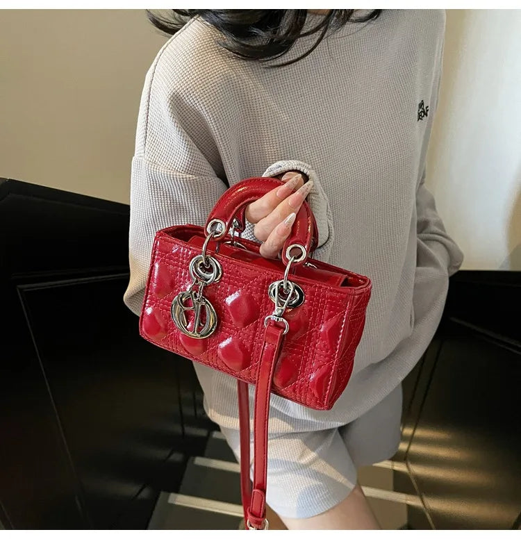 2025 Saffiano Gradient Lady Bag - Convertible Top Handle & Crossbody Purse, Chic Day-to-Night Compact Shoulder Bag for Women