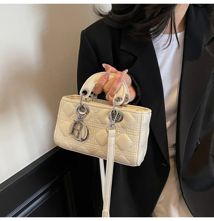 2025 Saffiano Gradient Lady Bag - Convertible Top Handle & Crossbody Purse, Chic Day-to-Night Compact Shoulder Bag for Women