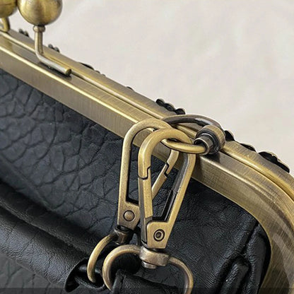 Noir Luxe Retro Crossbody – The Gabrielle