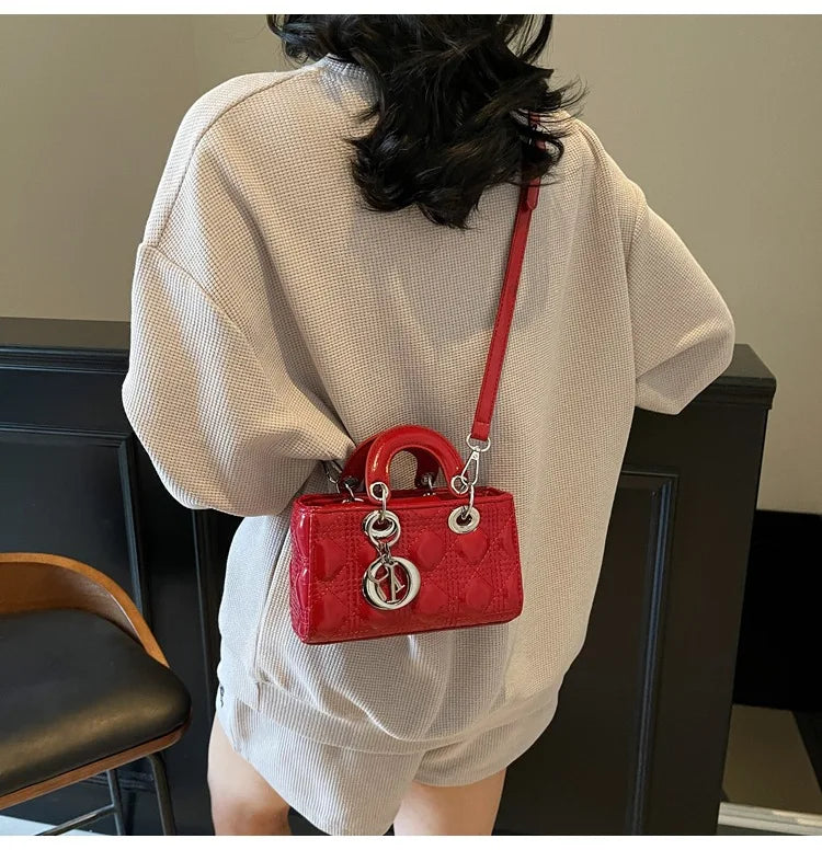 2025 Saffiano Gradient Lady Bag - Convertible Top Handle & Crossbody Purse, Chic Day-to-Night Compact Shoulder Bag for Women
